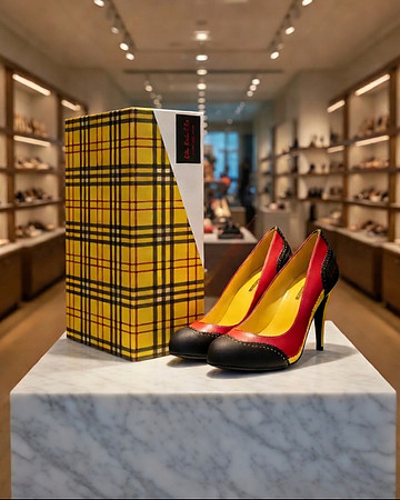 British High Heel Shoes (Black): Rilla