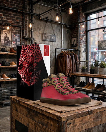 Vintage High Top Shoes: Levito