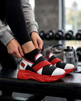 Elastic Strap Sneakers Shoes: Aizazi