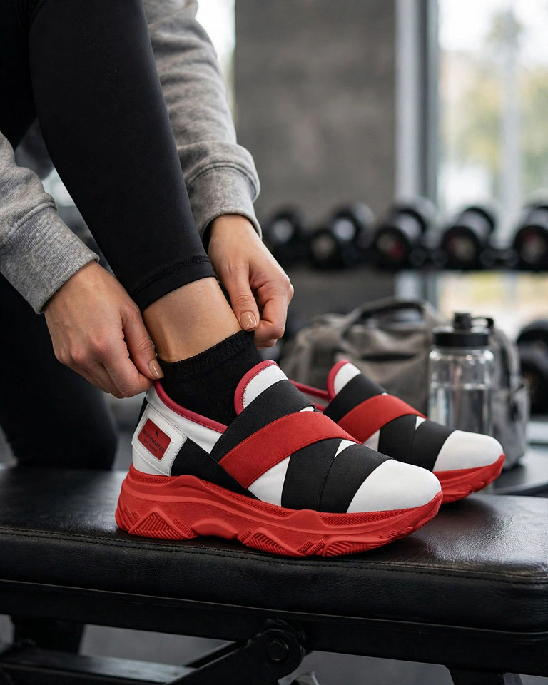 Elastic Strap Sneakers Shoes: Aizazi