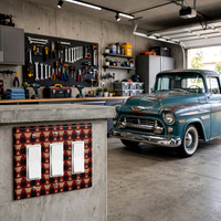 Apache Peaks: Triple Rocker Light Switch Cover