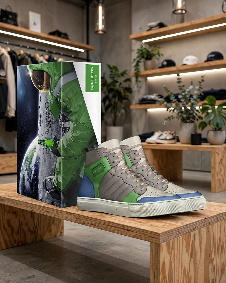 Eurph: Retro Basketball High Tops