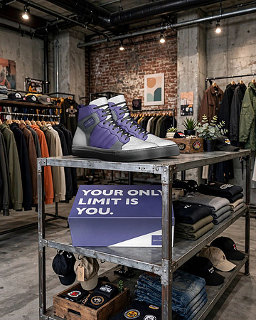 Retro Basketball High Tops: Grapo