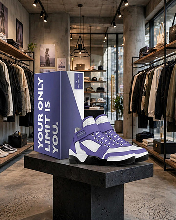 Fashion Strap High Tops: Grapo