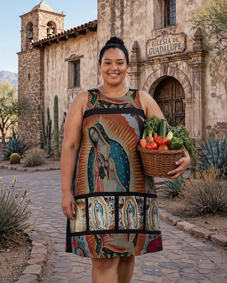 Our Lady OF Guadalupe: A-Line Dress