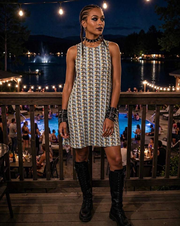 Eye Of The Storm: A-Line Dress