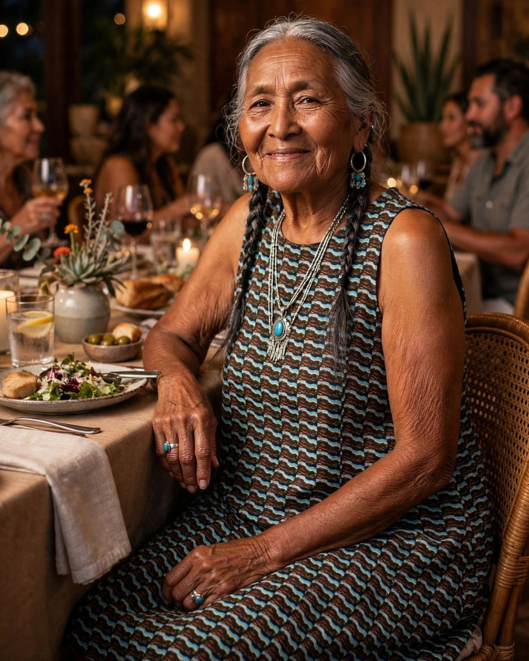 Desert Water: A-Line Dress