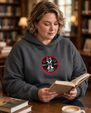 24x7x365 Don't Quit (RB): Premium Oversized Hoodie