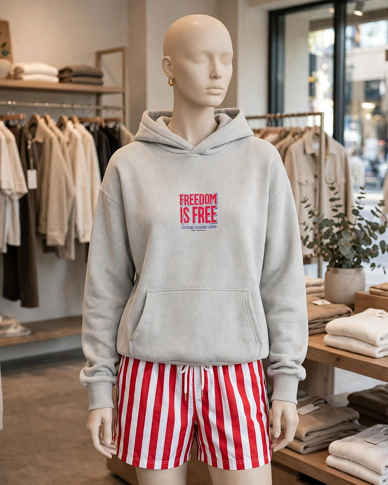Freedom Is Free. Control Carriers Costs: Premium Oversized Hoodies