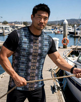 Blue Rhythm: Graphic T-Shirt