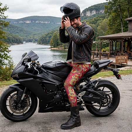 Red Dragon: Hand-Sewn Full Length Leggings