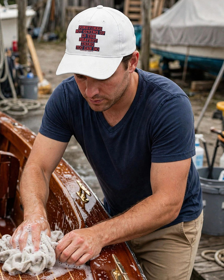 Sometimes Not Giving Up Is The Bravest Thing You Can Do: Baseball Cap