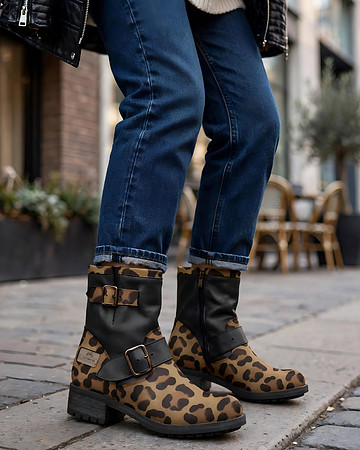 Police Belted Boots: Levito