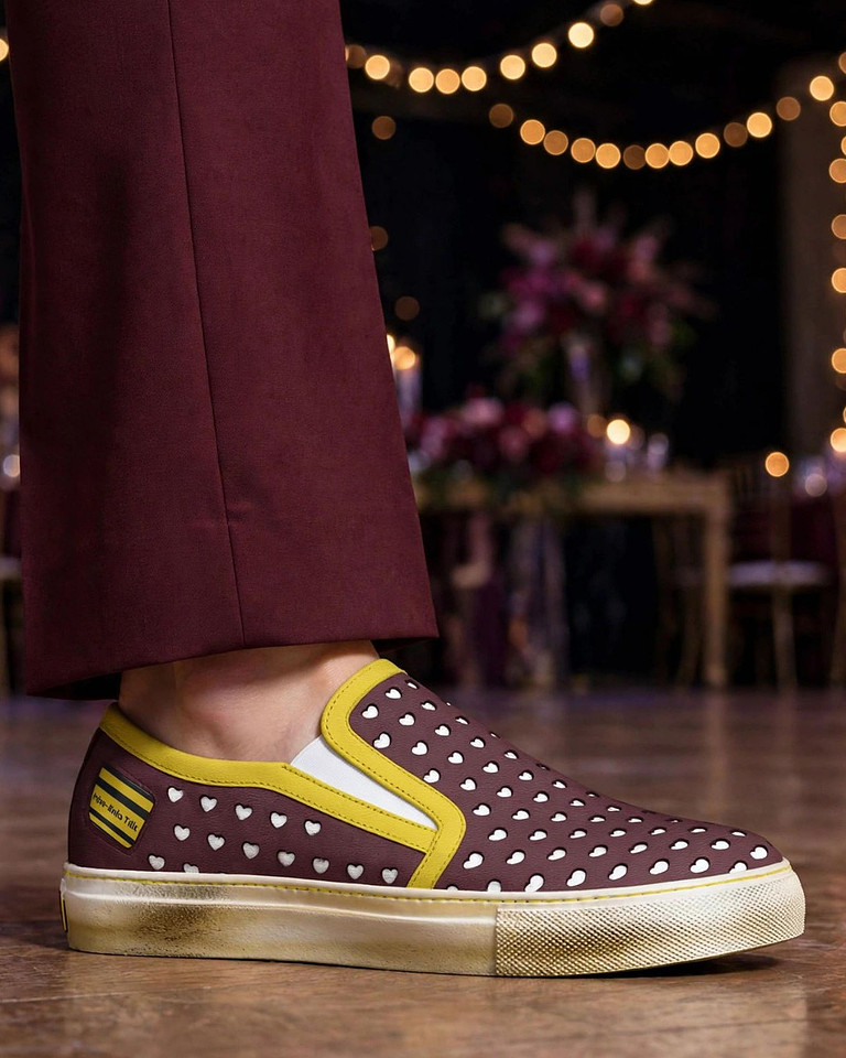 Trojan: Heart Slip On Sneakers