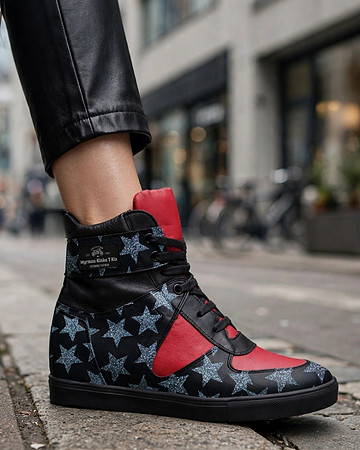 Myrman: Lace-Up Wedge Sneakers