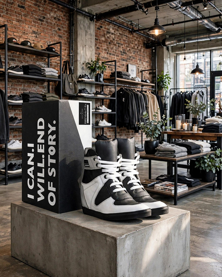 R8RZ: Lace-Up Wedge Sneakers