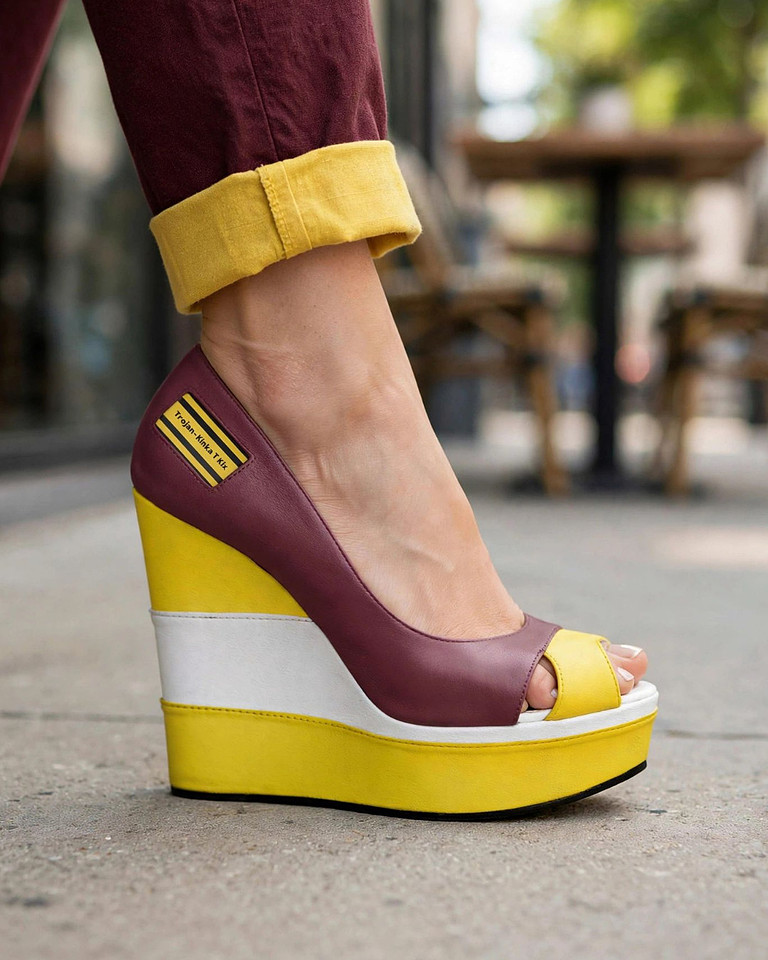 Trojan: Open Toe Wedge Sandals