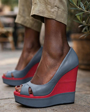 Reblu: Open Toe Wedge Sandals