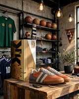 Indoor Soccer Style Striped Shoes: B3AR