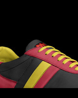 Striped Indoor Soccer Style Shoes: M.G.