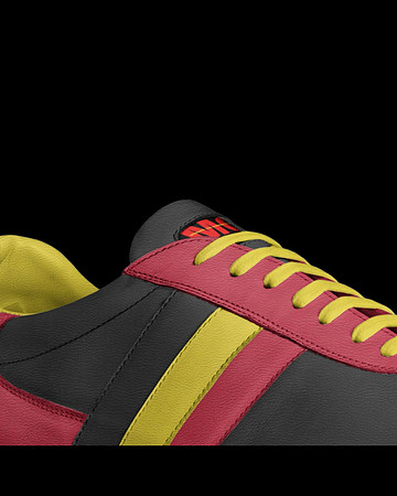Striped Indoor Soccer Style Shoes: M.G.