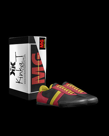 Striped Indoor Soccer Style Shoes: M.G.