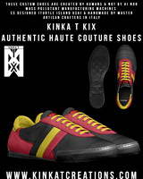 Striped Indoor Soccer Style Shoes: M.G.