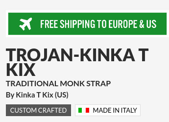 Trojan - Traditional Monk Strap Shoes - Kinka T Kix
