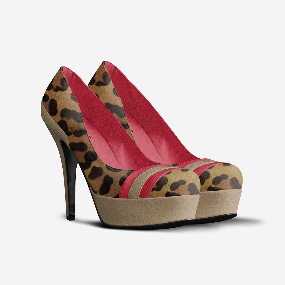 Striped Platform Pumps: Levito