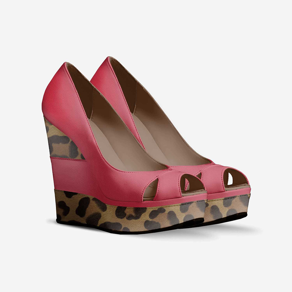 Open Toe Wedge Sandals: Levito