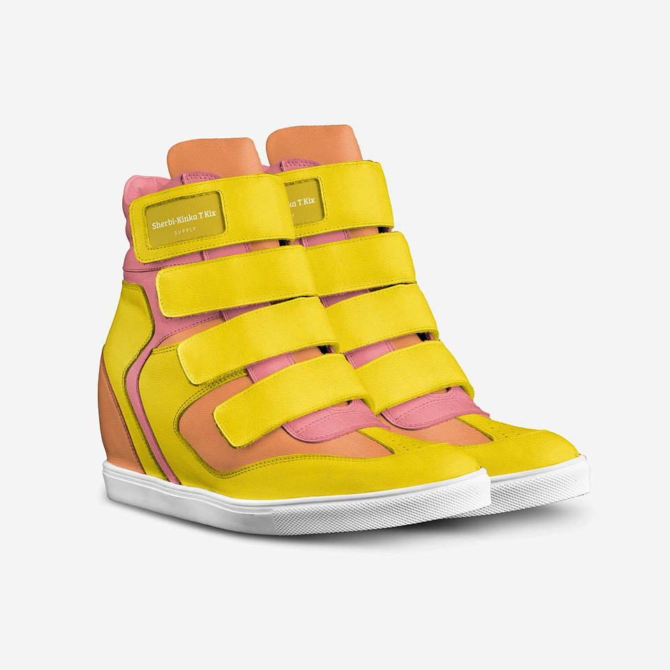 Velcro Wedge Sneakers: Sherbi