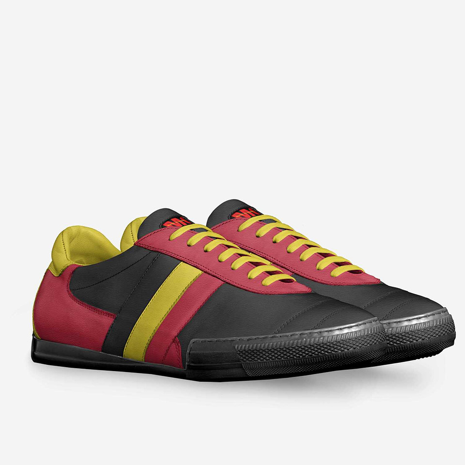 Striped Indoor Soccer Shoes: M.G.