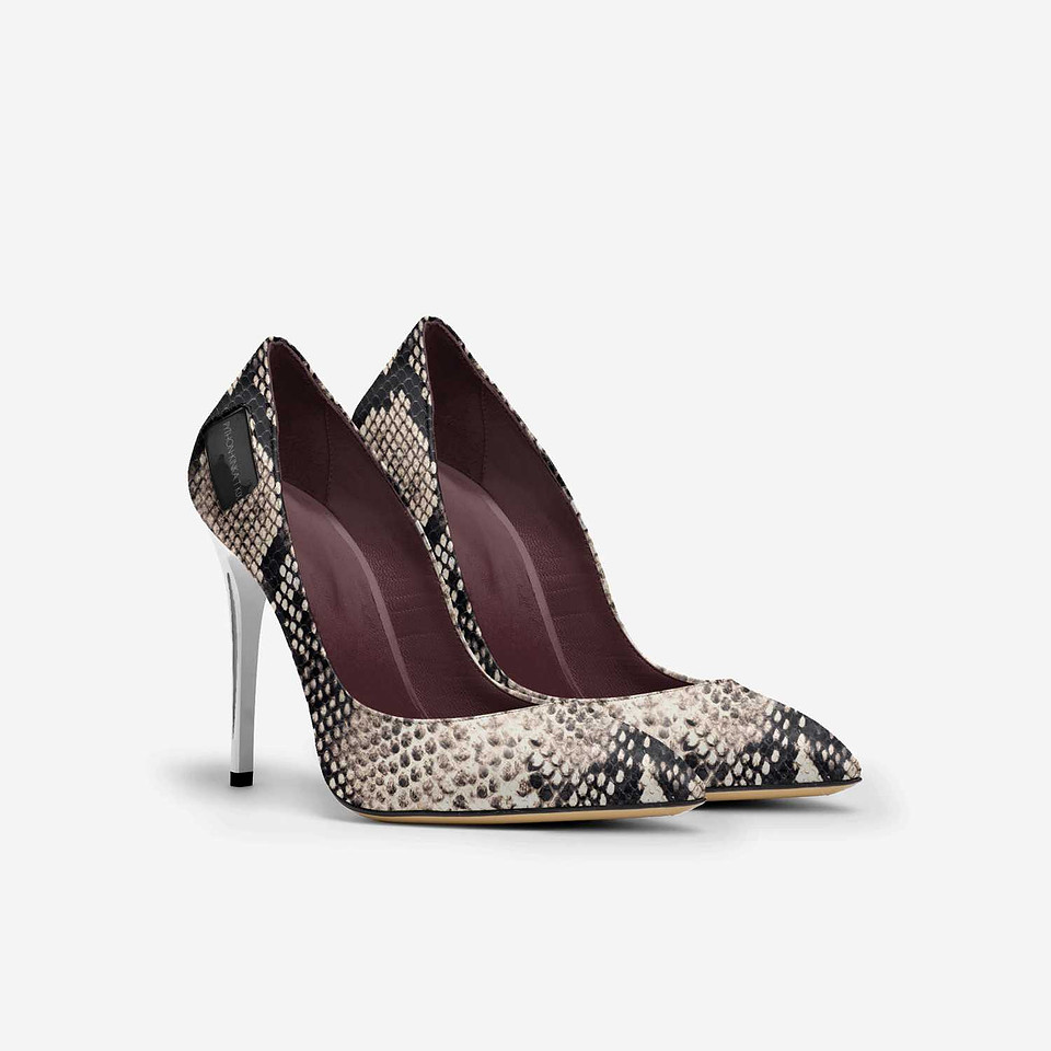 Full Cut High Heels: Python
