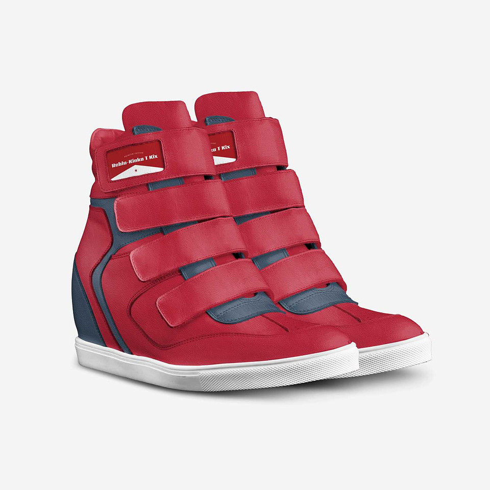 Velcro Wedge Sneakers: Reblu