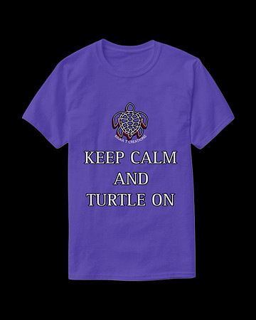 Keep Calm And Turtle On: Beasic Dark T-Shirt