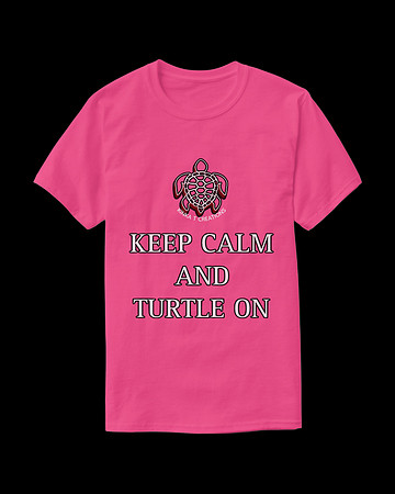 Keep Calm And Turtle On: Beasic Dark T-Shirt