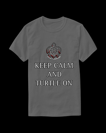 Keep Calm And Turtle On: Beasic Dark T-Shirt