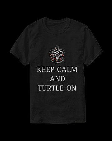 Keep Calm And Turtle On: Beasic Dark T-Shirt