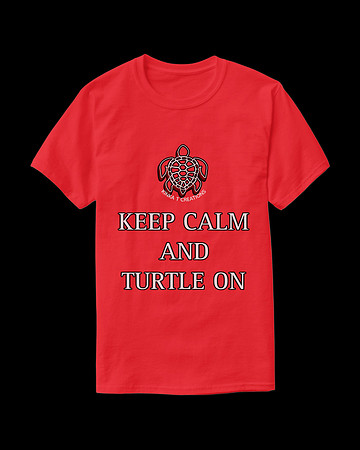 Keep Calm And Turtle On: Beasic Dark T-Shirt