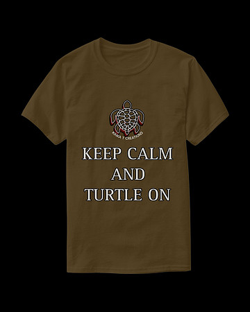 Keep Calm And Turtle On: Beasic Dark T-Shirt