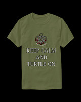 Keep Calm And Turtle On: Beasic Dark T-Shirt