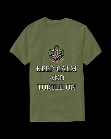 Keep Calm And Turtle On: Beasic Dark T-Shirt