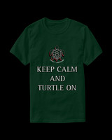 Keep Calm And Turtle On: Beasic Dark T-Shirt