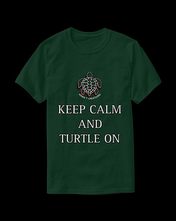 Keep Calm And Turtle On: Beasic Dark T-Shirt