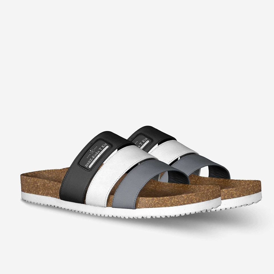 Stripe Sandals: R8RZ