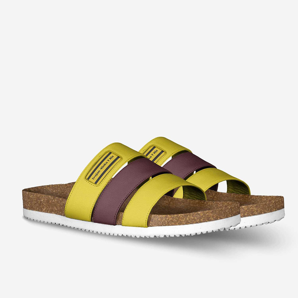 Stripe Sandals: Trojan