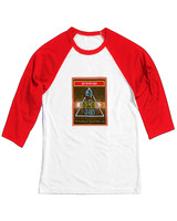 Stop Abuse: Baseball Style ¾ Raglan Sleeve T-Shirts (White/Red)