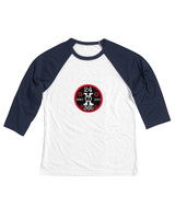 24x7x365 Don't Quit (RB): Baseball Style ¾ Raglan Sleeve T-Shirts  (White/Navy)