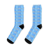 ($24.85) Stretchy Knit Crew Socks: The Reflecting Rainbow