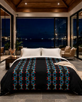 Duvet Cover: Echo: ᎤᏃᏴᎬᏂᏓᏳᏨᏓ: u-no-yv-gv-ni-da-yu-tsv-da